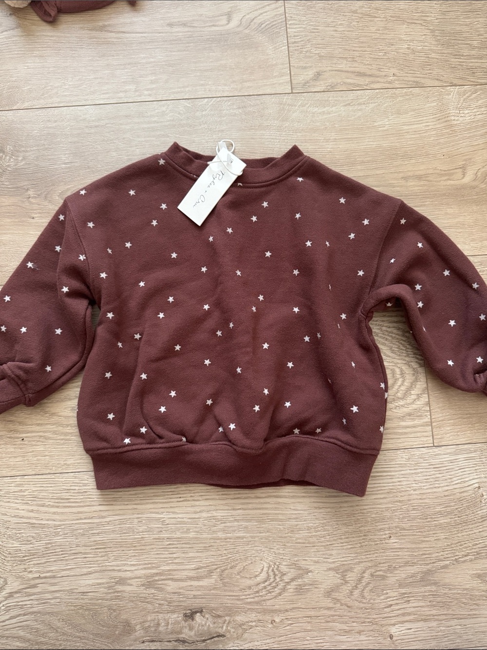 Rylee + cru 6-12month brown star-Print Sweatshirt -